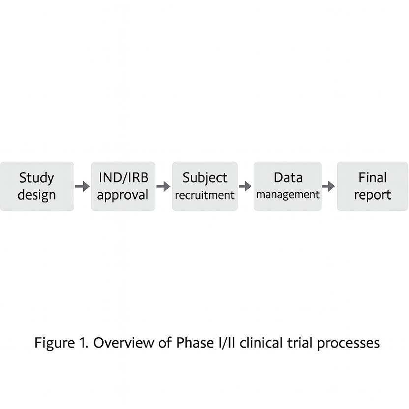 Overview of the Phase III clinical trial process The diagram illustrates the workflow from study design