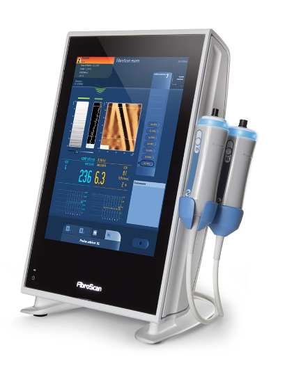 간 생검 없는 임상시험 시대? 비침습적 진단 기술이 간질환 연구를 혁신한다 2 비침습적 간 경직도 측정장비 FibroScan®