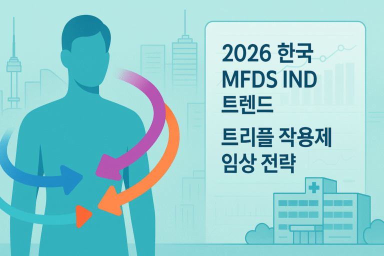 2026 한국 MFDS IND 트렌드 트리플 작용제 임상 전략