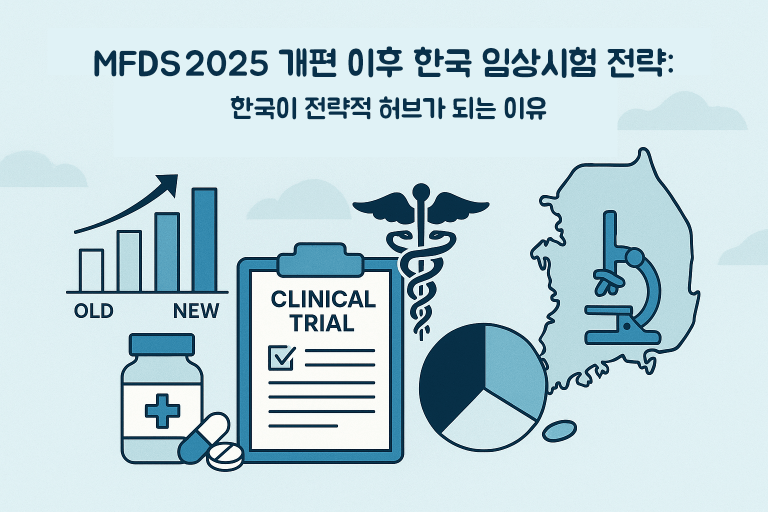 MFDS 2025 개편 이후 한국 임상시험 전략 한국이 전략적 허브가 되는 이유
