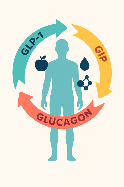 Figure 1. Conceptual illustration of triple agonist synergy. 