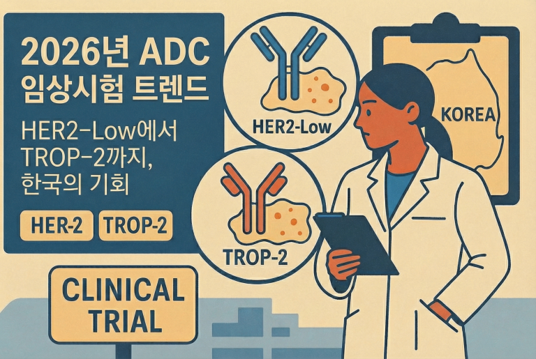 2026년 ADC 임상시험 트렌드HER2‑Low에서 TROP‑2까지 한국의 기회