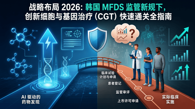 战略布局 2026:韩国 MFDS 监管新规下,创新细胞与基因治疗(CGT)快速通关全指南 5 ChatGPT Image 2026年5月7日 上午11 47 40