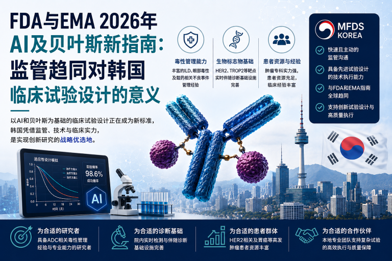 FDA与EMA 2026年AI及贝叶斯新指南:监管趋同对韩国临床试验设计的意义 2 09c7c137 cf43 4a13 aa56 a8e17753cc82
