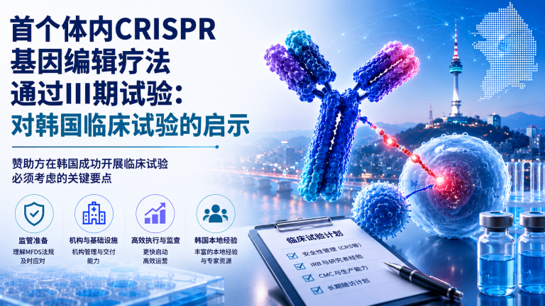首个体内CRISPR基因编辑疗法通过III期试验:对韩国临床试验的启示 5 14d40098 6a1f 4e75 9005 d94355f78248